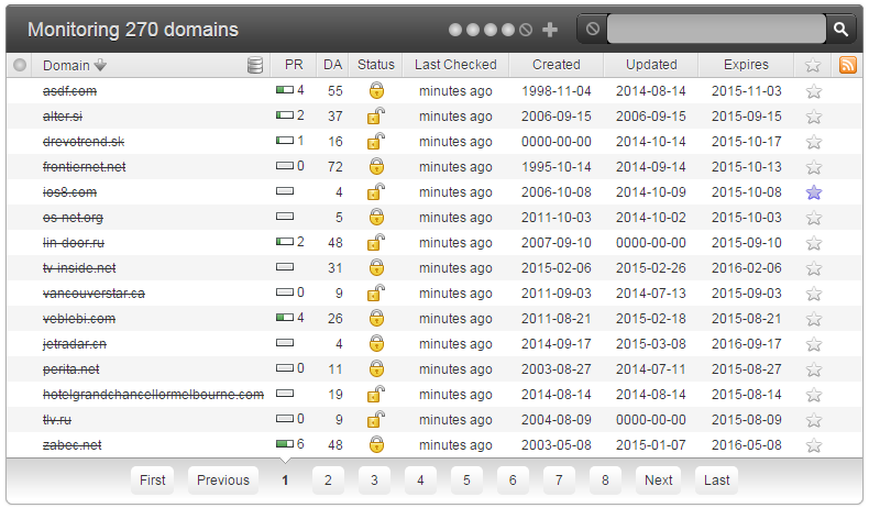 Domain Monitor Script